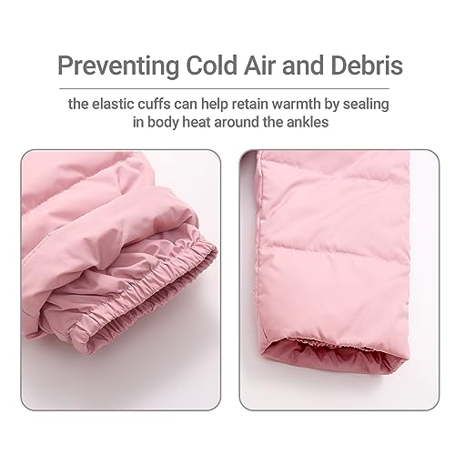 Image of JiAmy Kids 2 Piece Snowsuit Set Girl Winter Hooded Puffer Jacket & Snow Bib Pants Boy Ski Suits Ultralight Outfit