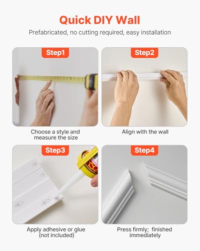VEVOR Molduras Decorativas para Pared en blanco para interiores sofisticados 7