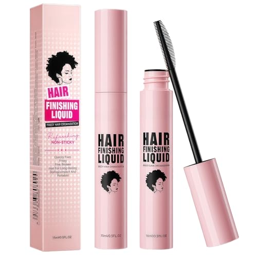 Hair Finishing Stick - Flash Moment Hair Finishing Stick, Flyaway Tamer & Styling Mascara with Shaping Gel, Non-Greasy Moisturizing Crayon for Frizz Control (15ml)