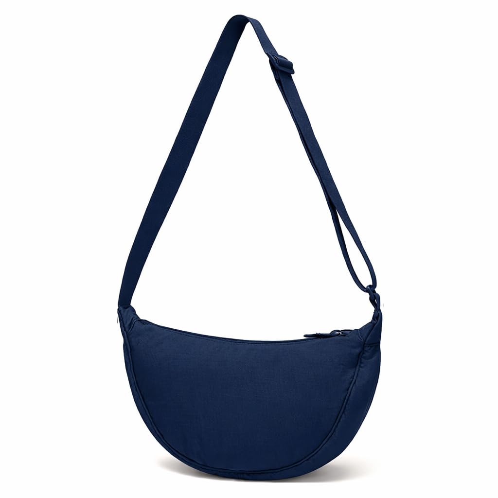 Crescent Bag Half-moon Shaped Crossbody Shoulder Bag with Adjustable Strap for Women Men School Sport Travel-image-49