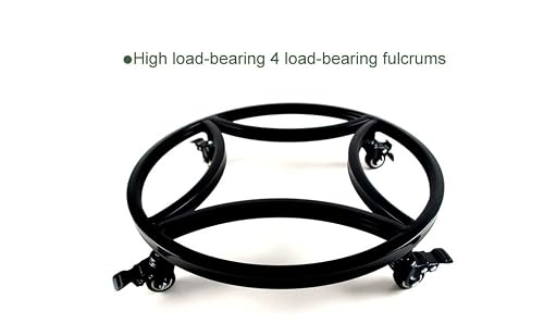 Zhongma 15" Plant Caddy With Wheels, Heavy Duty Construction, 300 Lbs Capacity, Load-Bearing Wheels With Brakes #TOP5