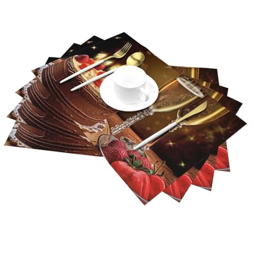 Sets de table tissés résistants à la chaleur et antidérapants x6 - 6