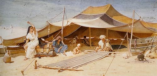 Cuadro Filatori e tessitori de Frederick Goodall en lienzo de 60x90cm para salón