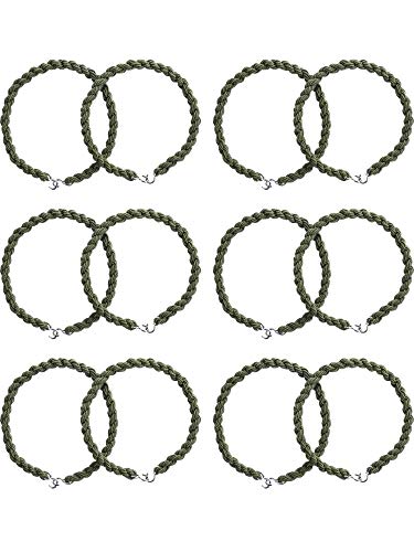 Jovitec 12 Pieces Elastic Boot Straps Military Leg Straps Blousing Garters with Metal Hooks for Navy - //coolthings.us