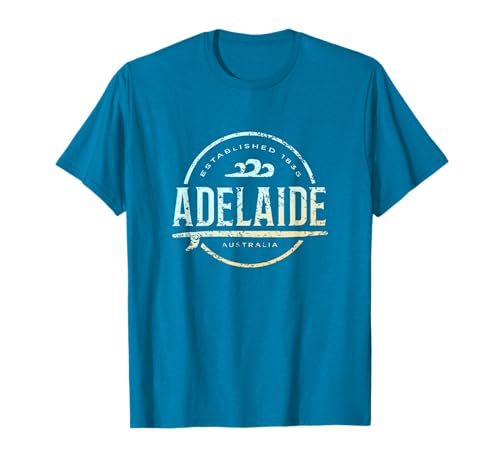 Adelaide - Retro Adelaide Australia Vintage Surf Maglietta