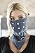 RIAH FASHION Fabric Face Cover Multi-Purpose Cotton Unisex Bandana - Mouth Shield Scarf Handkerchief, Headwear Balaclava Wrap (1, Grey)