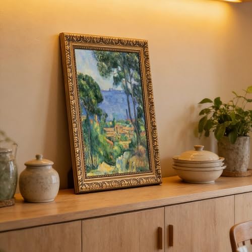 Toile de l'Estaque Paul Cézanne tableau décoration de bureau - 6