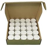 Kompostierbare Tasse Teelichter Industrielle Kompostierung Gemüsewachs Rapswachs Teelichter 4 Stunden Brennzeit Packung mit 75 Kerzen ohne Duft (Pappkarton)