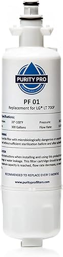 Filtro de repuesto para LG LT700P, ADQ36006101, ADQ36006102, Kenmore 46-9690 y 9690