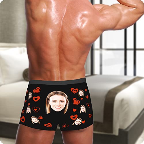 Personalized Boxers with Face on Them Customize Custom Funny Face Shorts Boxers with Photo Gifts for Boyfriend Husband Men3