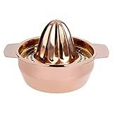 BLAGAIN Lemon Squeezer, Stainless Steel Citrus Lemon Orange Juicer, Manual Juicer with Strainer & Bo
