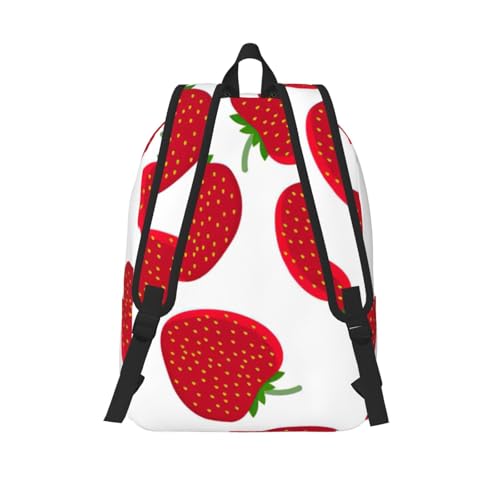 Sac à dos ordinateur EdWal avec compartiment rembourré et motif fraise original