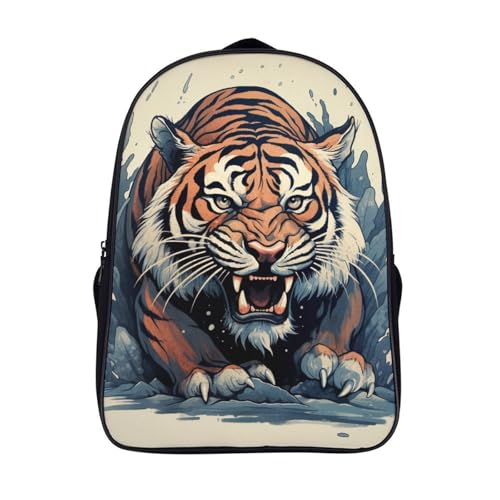 Sac à dos enfant tigre cartable école fille garçon maternelle primaire