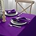 VEEYOO Cloth Napkins - 17 x 17 Inch Purple Dinner Napkin Set of 12, Soft Washable and Reusable Table Napkins for Holiday Dinner, Parties, Wedding and More