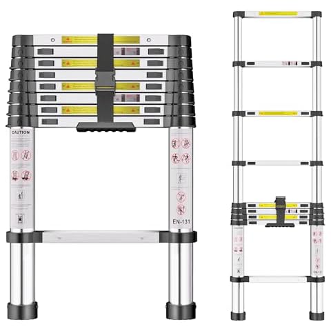 2.6M Stainless Steel Telescopic Ladder Cover