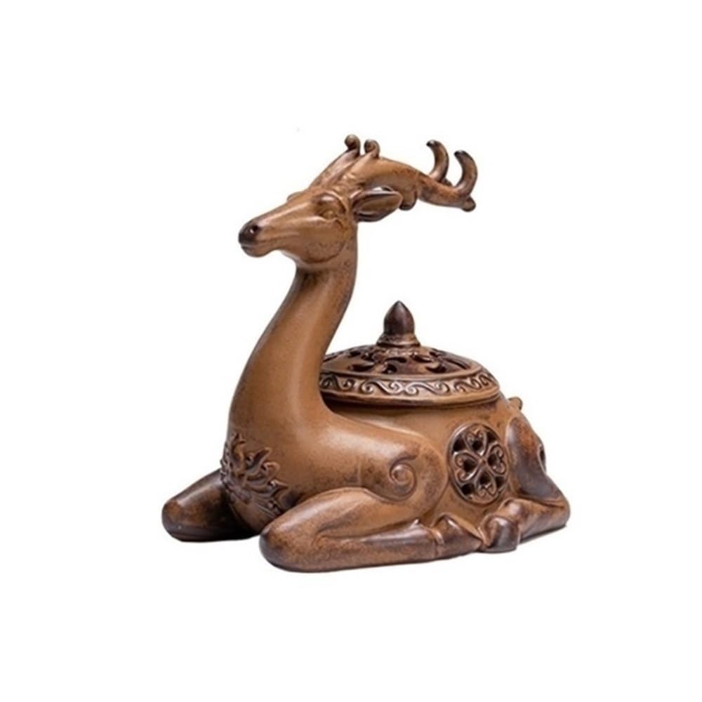 Incense Holder, Creative Ceramic Incense Burner With Lid Home Tea Ceremony Ornament Holder