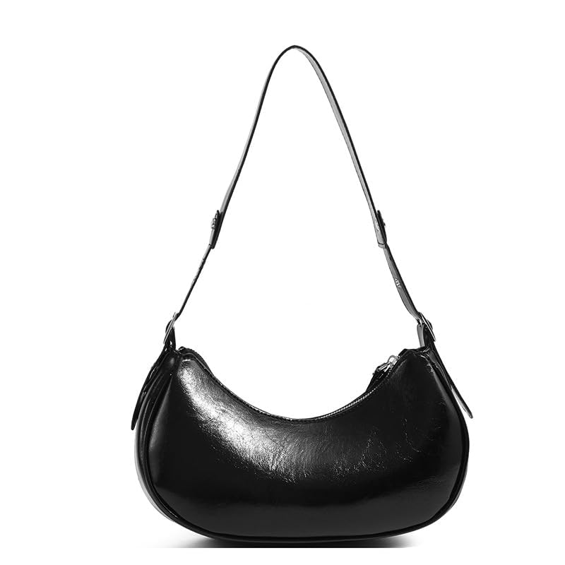 Image of Shoulder Purse for Women, Leather Women's Handbag Y2k Aesthetic Coquette Shoulder Bag Hobo Punk Trendy Ladies Purse