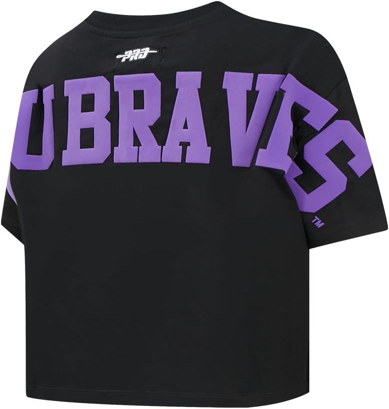 Pro Standard NCAA Womens Womens College Wingspan Cotton Short Sleeve Boxy Tee - Image 5