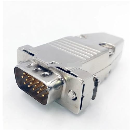 Conector metálico DB15 VGA con aleación duradera y pines de latón macizo 3