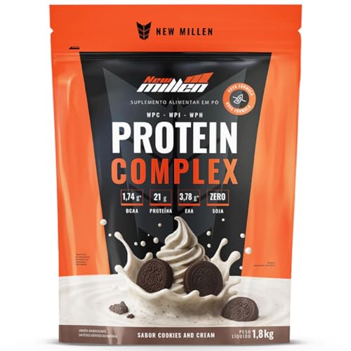 Protein Complex Premium - 1800g Refil Cookies&cream - New Millen, New Millen