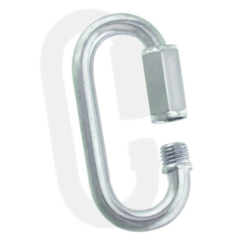 Zinc Galvanized Steel Quick Links - 1/8" to 5/8" - 1-1/2" to 6" - Chain, Ropes Link size: 7/16 X 3-7/8"