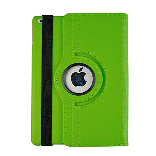 QINYUP Funda para iPad Air Modelo A1474 A1475 A1476 Funda de Retina Auto Sleep Funda para Funda iPad Air 2013 Release 360 ​​Degree Rotating Cases-para iPad Air Green