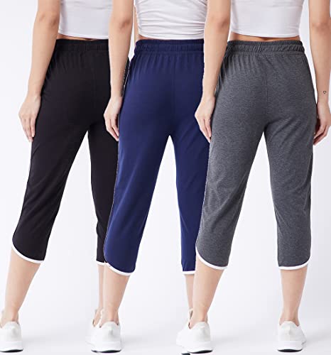 Image of Modeve Women Cotton Blend Pack of 3 Track Pant