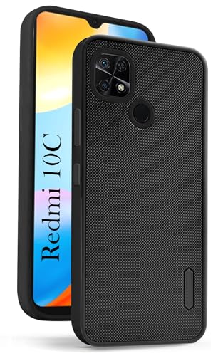 Image of Jkobi Rubberised Back Cover Case for Xiaomi Redmi 10C (Textured Grip Design | Camera Protection | Slim and Light Weight | Soft Touch and Feel)