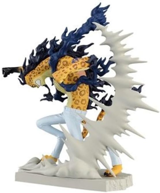 BANPRESTO BP89378P Rob Lucci One Piece Senkozekkei Action Figure, 10 cm, Multicolor