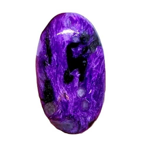 Pierre précieuse charoite naturelle ovale 34x18mm de qualité premium
