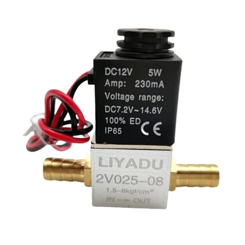 Électrovanne G1/8 2V025-06 Normalement Fermé à LED pour bloquer les fuites d'eau