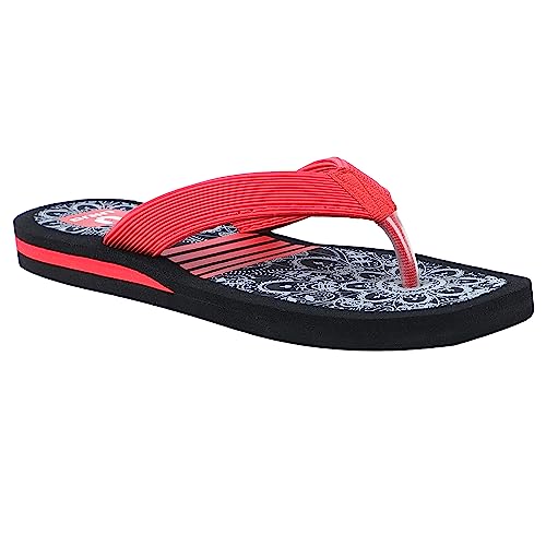 Image of URJO Women's Slippers /FlipFlops Lightweight Super Flexible Arch Support Durable Anti Skid & Stylish Dailywear Slippers /FlipFlops for Women