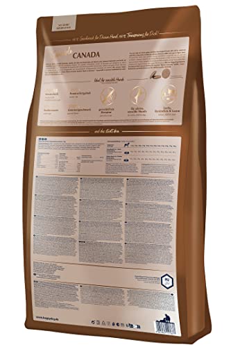 Happy Dog Sensible Canada - M - Trockenfutter, Hundefutter - Geschmacksrichtung Lachs, Kaninchen & Lamm - 2x11kg