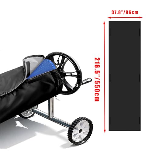 Cobertor protector para reel solar de piscina 18FT miniatura 2