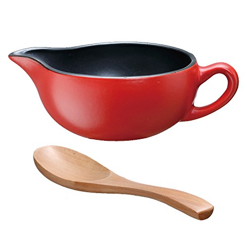 【カインズ】 魔法のカリーポット 小 木スプーン付き レッド 【カインズ】 魔法のカリーポット 小 木スプーン付き レッド
