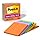 Post-it Super Sticky Lined Notes, 6 Sticky Note Pads, 4 x 4 in., School Supplies, Office Products, Sticky Notes for Vertical Surfaces, Monitors, Walls and Windows, Energy Boost Collection