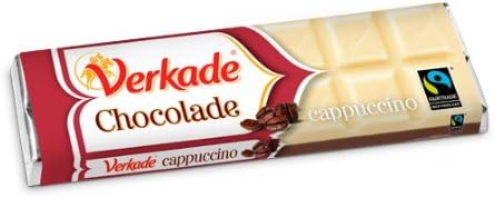 Verkade Chocolade Reep Cappuccino (Cappuccino Chocolate Bar) -12 Bars ea x 2.65oz /75gr