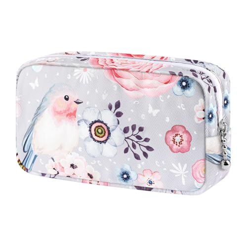 Image of Period Bag for Teen Girls, Lightweight Sanitary Napkin Storage Bag Tampon Holder for Purse Menstrual Pad Pouches First Period Gift (Flowers)