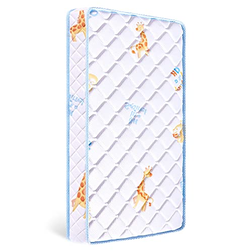 Premium Foam Dual-Sided Crib & Toddler Mattress,100% Knitted Fabric,Premium Fleece-Hypoallergenic,5"Firm Soft Crib Mattress, Non-Toxic Toddler Bed Mattress Fits Standard Full-Size Cribs & Toddler Beds #TOP19