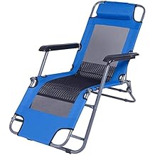 Renovation House Folding Recliner Sun Lounger with Breathable Mesh Synthetic Fabric Adjustable Chair Outdoor Garden Furniture Bed for Beach Pool Outdoor Patio Camping Feet Steel 100 Kg Max
