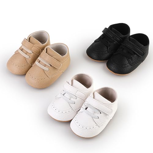 Image of RVROVIC Baby Boys Girls Anti-Slip Sneakers Soft Ankle Boots Toddler First Walkers Newborn Crib Shoes