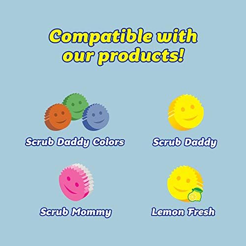 Scrub Daddy Daddy Caddy Sponge Holder - Kitchen Sink Organiser for Scrub Daddy Cleaning Sponges & Scrub Mommy Kitchen Sponge as used by Mrs Hinch - Quick Drying Holder for Sink, Bathroom, Utility Room