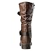 GLOBALWIN Mid-Calf Brown Comfortable Fashion Dress Boots For Women Low Heel Size 8M