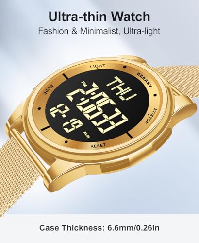 Montre numérique avec double temps et chronomètre pour le sport - 4