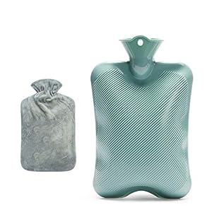 Bolsa de Agua Caliente Botella de goma Agua Caliente Grande for el alivio del dolor caliente y fría terapia de riego…
