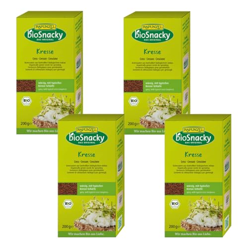 Rapunzel - Kresse bioSnacky - 200 g - 4er Pack