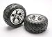 Traxxas 5576R Anaconda Tires Pre-Glued on All-Star Chrome Wheels (pair)
