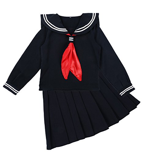 Fantasia de cosplay de marinheiro japonês CHICTRY vestido uniforme feminino sexy de uniforme escolar