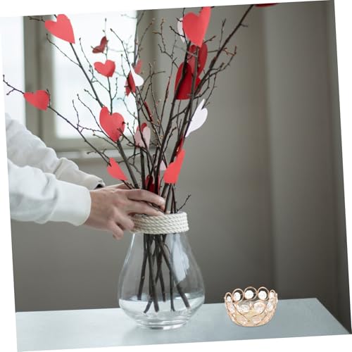 Portavelas de té para bodas STOBAZA candelabros decorativos de cristal para mesas de salón 5