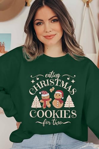 Eating Christmas Cookies For Two Maternity Sweatshirt - Image 2